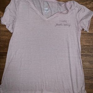 Pink “I Can’t People Today” Tee